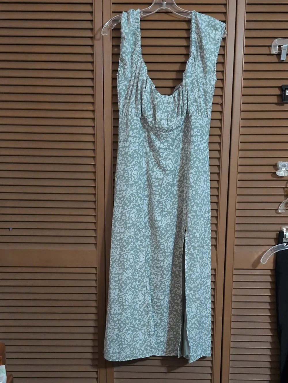 Abercrombie & Fitch Sage Green Floral Maxi Dress